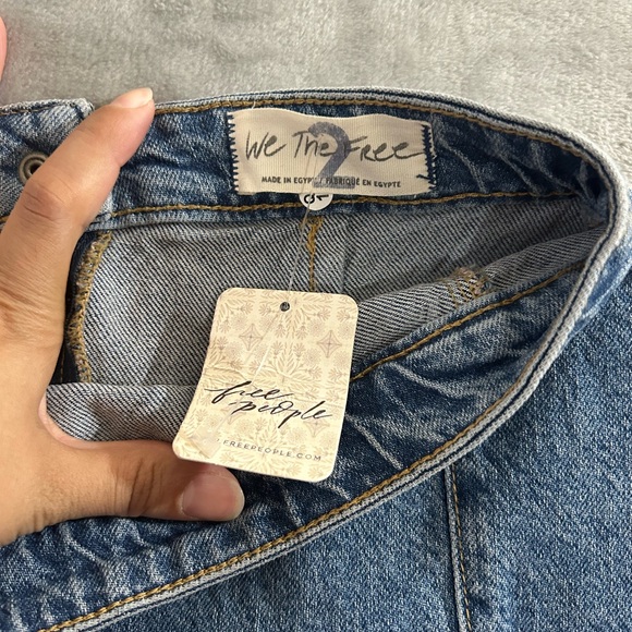 Free people midnight magic denim mini skirt NWT - Picture 6 of 11